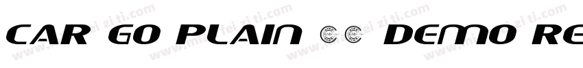 Car Go Plain 31 Demo Regular字体转换